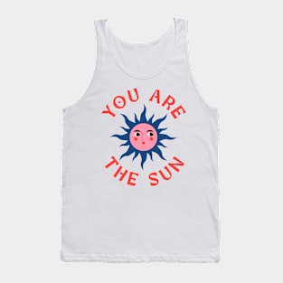 You Are The Sun pink Tank Top